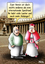 Cartoon: Internationale Spedition (small) by besscartoon tagged kirche,religion,pfarrer,kardinal,verein,petersplatz,katholisch,internationale,spedition,vatikan,laster,anhänger,bess,besscartoon