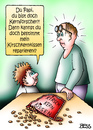 Cartoon: Kernforscher (small) by besscartoon tagged vater,sohn,kind,papi,kernforscher,kirschkern,kirschkernkissen,reparieren,bess,besscartoon