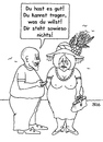 Cartoon: Kompliment (small) by besscartoon tagged mann,frau,beziehung,ehe,paar,alter,kleidung,kompliment,mode,bess,besscartoon