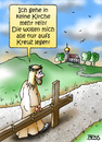 Cartoon: nein danke (small) by besscartoon tagged jesus,religion,christentum,kirche,katholisch,evangelisch,aufs,kreuz,legen,bess,besscartoon