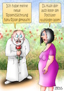 Cartoon: Neu-Rose (small) by besscartoon tagged paar,beziehung,rosen,rosenzüchtung,hobby,neurose,psychiater,blumen,bess,besscartoon