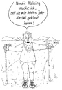 Cartoon: Nordic Walking (small) by besscartoon tagged nordic,walking,sport,ski,skifahren,diebstahl,bess,besscartoon