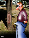 Cartoon: notgeil (small) by besscartoon tagged mann,sexualität,sex,geil,not,notgeil,penis,vagina,natur,baum,bess,besscartoon