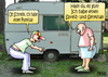 Cartoon: Oh Schreck... (small) by besscartoon tagged camping,wohnwagen,caravan,urlaub,ferien,plattfuss,männer,spreizfuß,senkfuß,bess,besscartoon