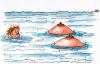 Cartoon: ohne Titel (small) by besscartoon tagged mann,frau,schwimmen,busen,meer,titten,insel,bess,besscartoon