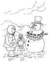 Cartoon: ohne Titel (small) by besscartoon tagged kinder,islam,religion,schneemann,terrorismus,bess,besscartoon