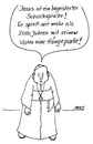 Cartoon: ohne Titel (small) by besscartoon tagged religion katholisch jesus schach pfarrer bess besscartoon