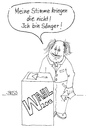 Cartoon: Qual der Wahl (small) by besscartoon tagged brd,deutschland,wahl,qual,sänger,stimme,bundestagswahl,wahlurne,bess,besscartoon