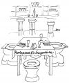 Cartoon: Restaurant (small) by besscartoon tagged bess,besscartoon,bulimie,restaurant,essgestört,essen,wc