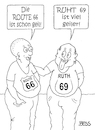 Cartoon: Route66-Ruth69 (small) by besscartoon tagged männer,route,66,ruth,69,highway,geil,new,york,amerika,sex,liebe,zunge,bess,besscartoon