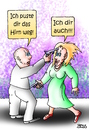 Cartoon: selektive Wahrnehmung (small) by besscartoon tagged mann,frau,paar,beziehung,gewalt,krimell,pistole,drohung,gehirn,bess,besscartoon