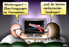 Cartoon: Sport ist Mord (small) by besscartoon tagged wintersport,winter,schnee,tv,fernsehen,ard,sport,zdf,eurosport,skifahren,skispringen,ski,medizin,verletzungen,bess,besscartoon