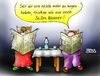 Cartoon: Stilles Wasser (small) by besscartoon tagged paar,ehe,wasser,sprudel,beziehung,alter,kommunikation,bess,besscartoon
