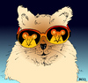 Cartoon: Tarnung (small) by besscartoon tagged katze,tiere,maus,mäuse,fressen,brille,sonnenbrille,bess,besscartoon