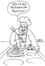 Cartoon: Tofu (small) by besscartoon tagged essen,tofu,methadon,vegan,vegetarier,ofen,kochen,gesundheit,koch,küche,bess,besscartoon