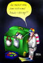 Cartoon: Trash Diving (small) by besscartoon tagged trash,diving,müll,tauchen,überfluss,lebensmittel,verschwendung,essen,bess,besscartoon