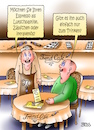 Cartoon: Trend-Cafe (small) by besscartoon tagged kaffee,cafe,espresso,lutschpastille,zäpfchen,intravenös,spritze,trend,trinken,genuss,konsum,gastronomie,bess,besscartoon