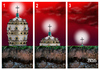 Cartoon: Untergang des Abendlandes (small) by besscartoon tagged kirche,religion,habemus,papam,christentum,katholisch,tiara,rom,krone,kreuz,tod,papstwahl,papst,konklave,kardinäle,untergang,abendland,zukunft,bess,besscartoon