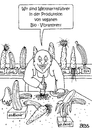 Cartoon: vegane Bio-Vibratoren (small) by besscartoon tagged karotte,banane,gurke,weltmarktführer,bio,vibratoren,vegan,sex,sexualität,bess,besscartoon