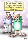 Cartoon: vercremt (small) by besscartoon tagged hände,füße,handcreme,mann,frau,paar,liebe,ehe,alter,beziehung,bess,besscartoon