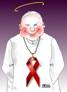 Cartoon: World AIDS Day - Welt AIDS Tag (small) by besscartoon tagged kirche,religion,pfarrer,katholisch,aids,aidstest,weltaidstag,krank,krankheit,infiziert,afrika,hiv,heiligenschein,bess,besscartoon