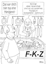 Cartoon: Zeitenwandel (small) by besscartoon tagged metzgerei,fleisch,kompetenz,zentrum,einkaufen,lebensmittel,wurst,bess,besscartoon