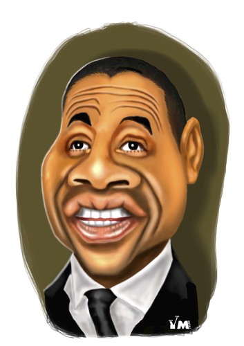 Cartoon: Cuba Gooding (medium) by Vlado Mach tagged cuba,gooding,jr,actor,movie