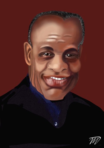 Cartoon: Dany Glover (medium) by Vlado Mach tagged actors,famous,glover