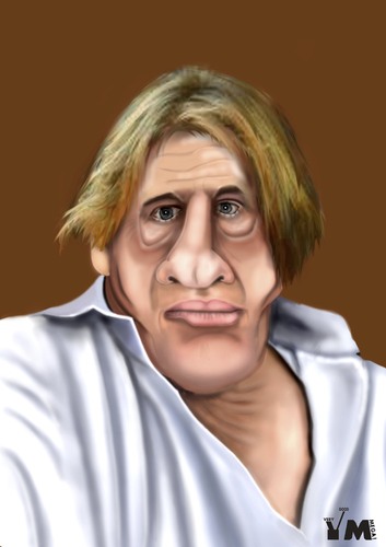 Cartoon: Gerard Depardieu (medium) by Vlado Mach tagged movie,france,actor,gerard,depardieu