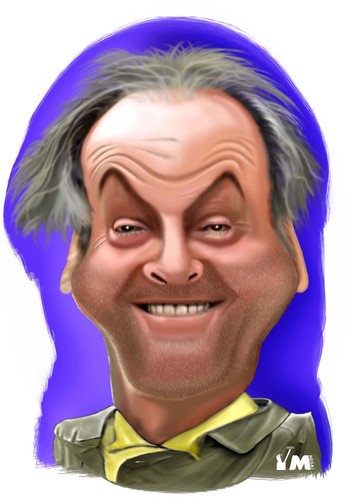 Cartoon: Jack Nicholson (medium) by Vlado Mach tagged actor,movie,jack,nicholson