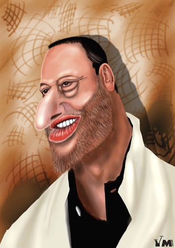 Cartoon: Jean Reno (medium) by Vlado Mach tagged famous,actors,reno