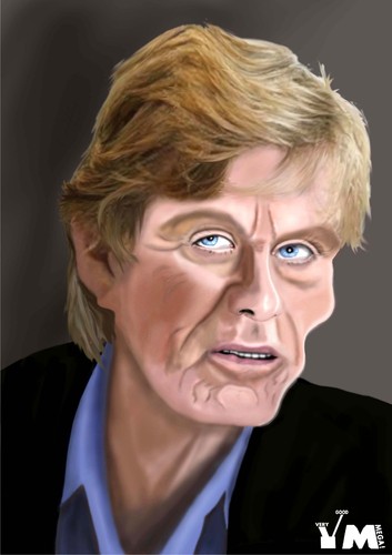 Cartoon: Robert Redford (medium) by Vlado Mach tagged actor,famous