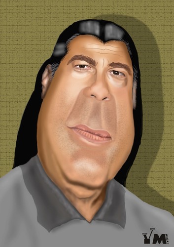 Cartoon: Seagal now (medium) by Vlado Mach tagged action,hero,old,seagal,movie