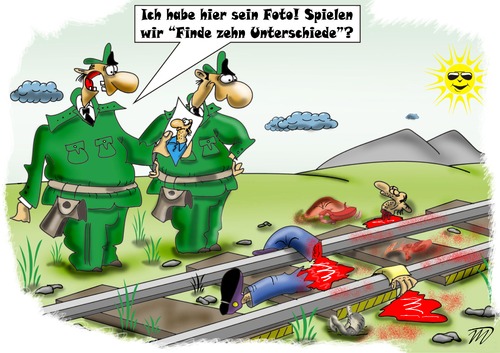 Cartoon: Unterschiede (medium) by Vlado Mach tagged schwarze,humor,ist,so,schon