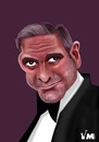 Cartoon: George Clooney (small) by Vlado Mach tagged actor,famous,movie,george