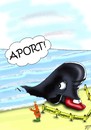 Cartoon: Greenpeace (small) by Vlado Mach tagged gute versuch