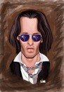 Cartoon: Johny Deep (small) by Vlado Mach tagged johny,deep,actor,famous,cartibic,pirates