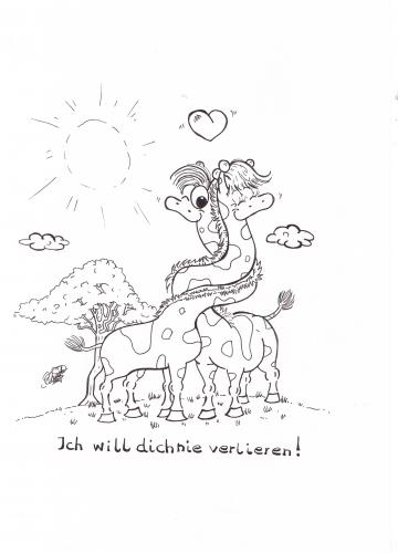 Cartoon: Giraffen (medium) by mEiKe tagged giraffen