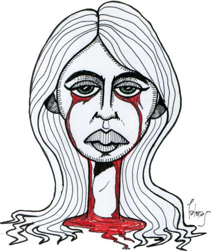 Cartoon: Cara de mujer (medium) by Palmas tagged ilustracion