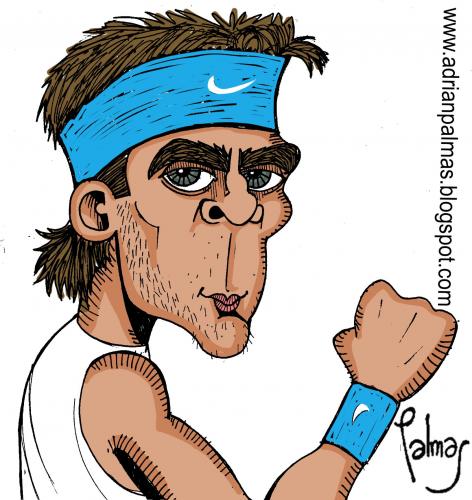 Cartoon: Del Potro (medium) by Palmas tagged deportes