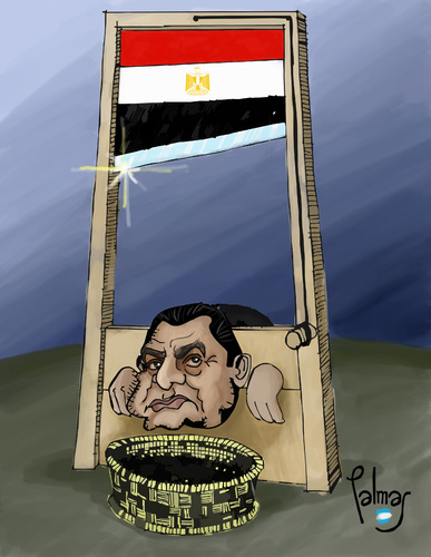 Cartoon: Guillotina (medium) by Palmas tagged egipto