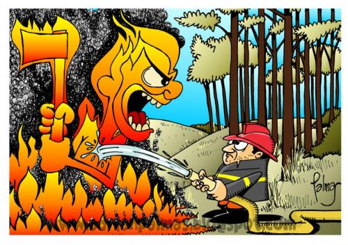 Cartoon: Incendios (medium) by Palmas tagged incendios