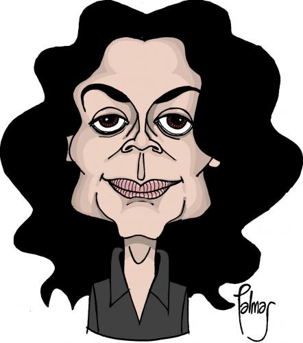 Cartoon: Michel Jackson (medium) by Palmas tagged rock,pop