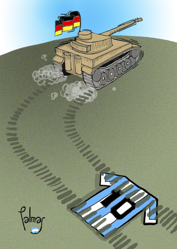 Cartoon: Tanque Aleman (medium) by Palmas tagged mundial,2010