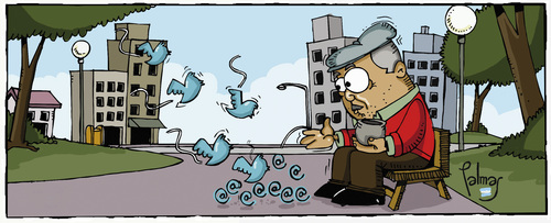 Cartoon: twiter (medium) by Palmas tagged twiter
