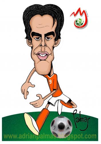 Cartoon: Van Nistelrooy (medium) by Palmas tagged eurocopa,2008