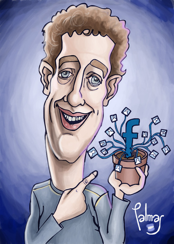 Cartoon: Zuckerbook (medium) by Palmas tagged zuckerbook