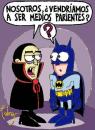 Cartoon: Batman y Dracula (small) by Palmas tagged superheroes