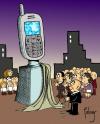 Cartoon: Monumento (small) by Palmas tagged celulares