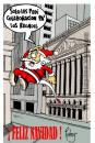 Cartoon: Papa noel en Wall strett (small) by Palmas tagged navidad